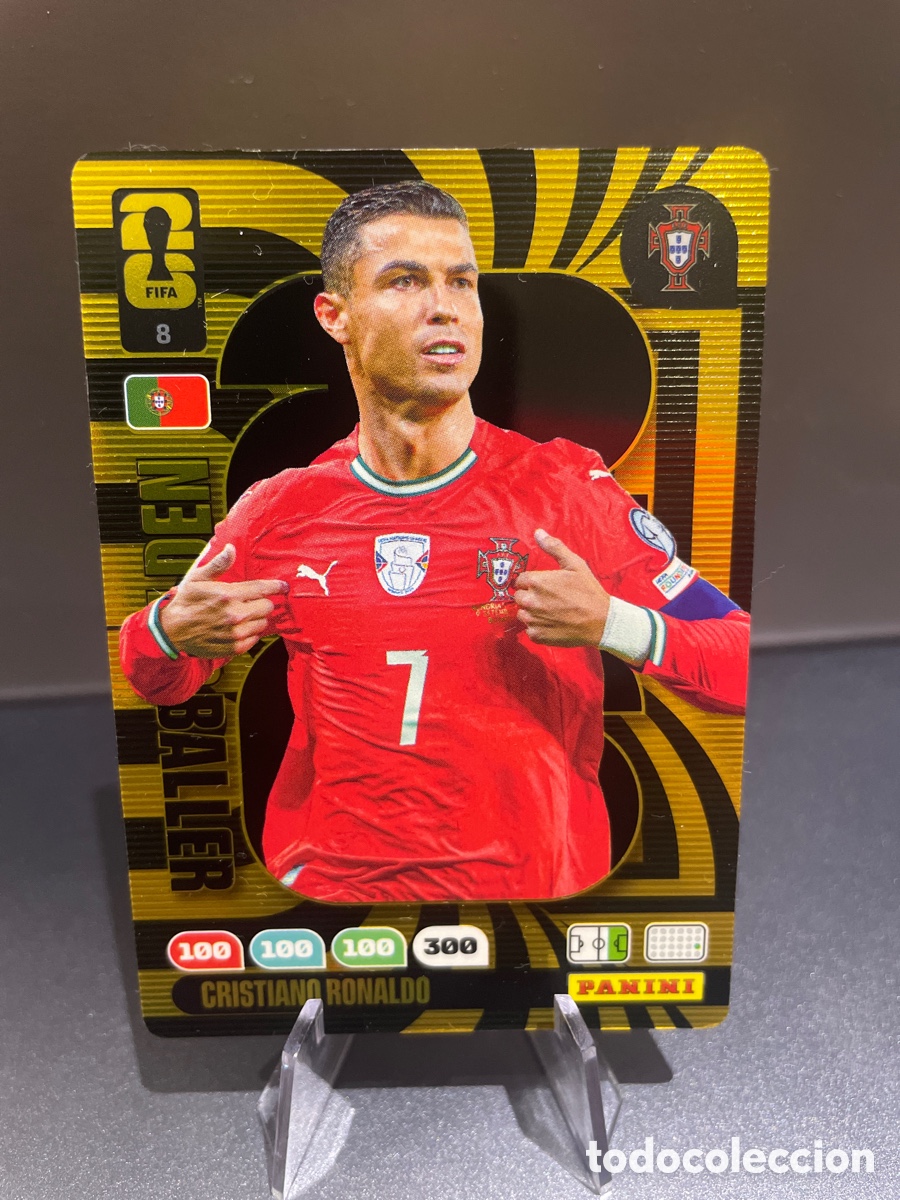 Fu&szlig;ball-Sticker: Cristiano Ronaldo 8 Golden Ballers Panini Adrenalyn FIFA World Cup 2026 Portugal