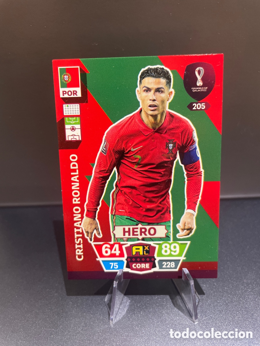 Fu&szlig;ball-Sticker: Cristiano Ronaldo 205 Hero Panini Adrenalyn FIFA World Cup 2022 Portugal