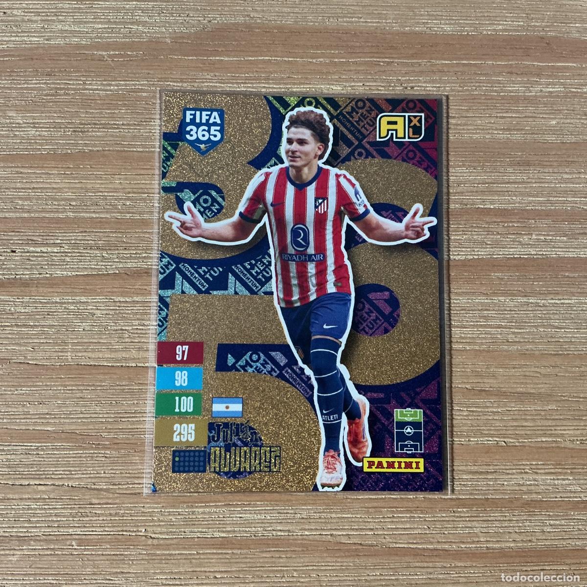Fu&szlig;ball-Sticker: CROMO MOMENTUM JULI&Aacute;N &Aacute;LVAREZ FIFA 365 PANINI 2027 C&Oacute;DIGO SIN ACTIVAR BALONES DE ORO
