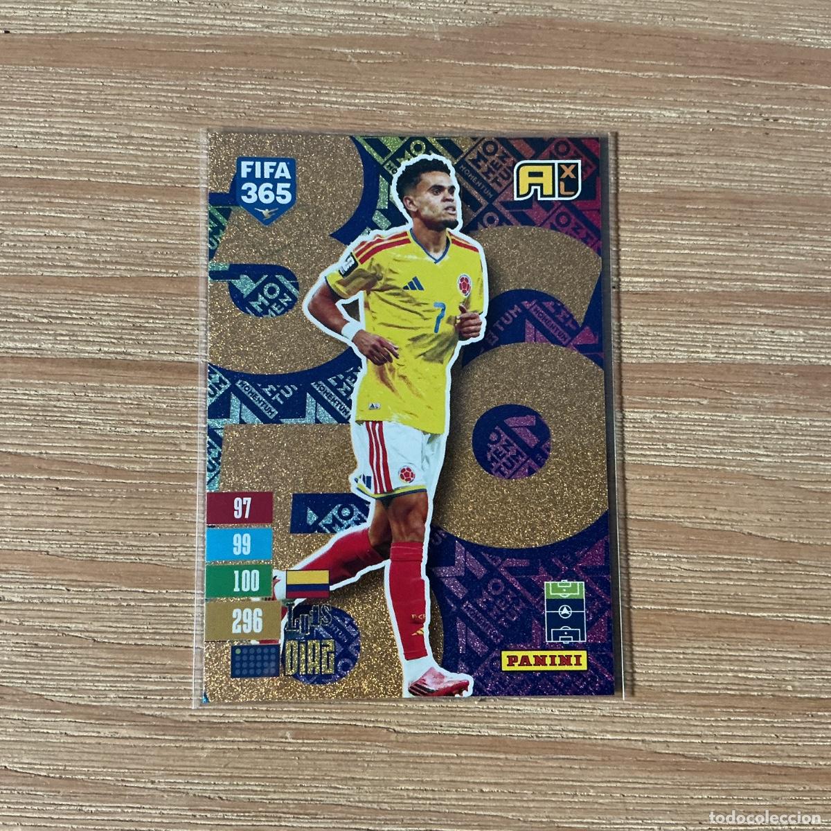 Cromos de f&uacute;tbol: CROMO MOMENTUM LUIS D&Iacute;AZ FIFA 365 PANINI 2027 C&Oacute;DIGO SIN ACTIVAR BALONES DE ORO