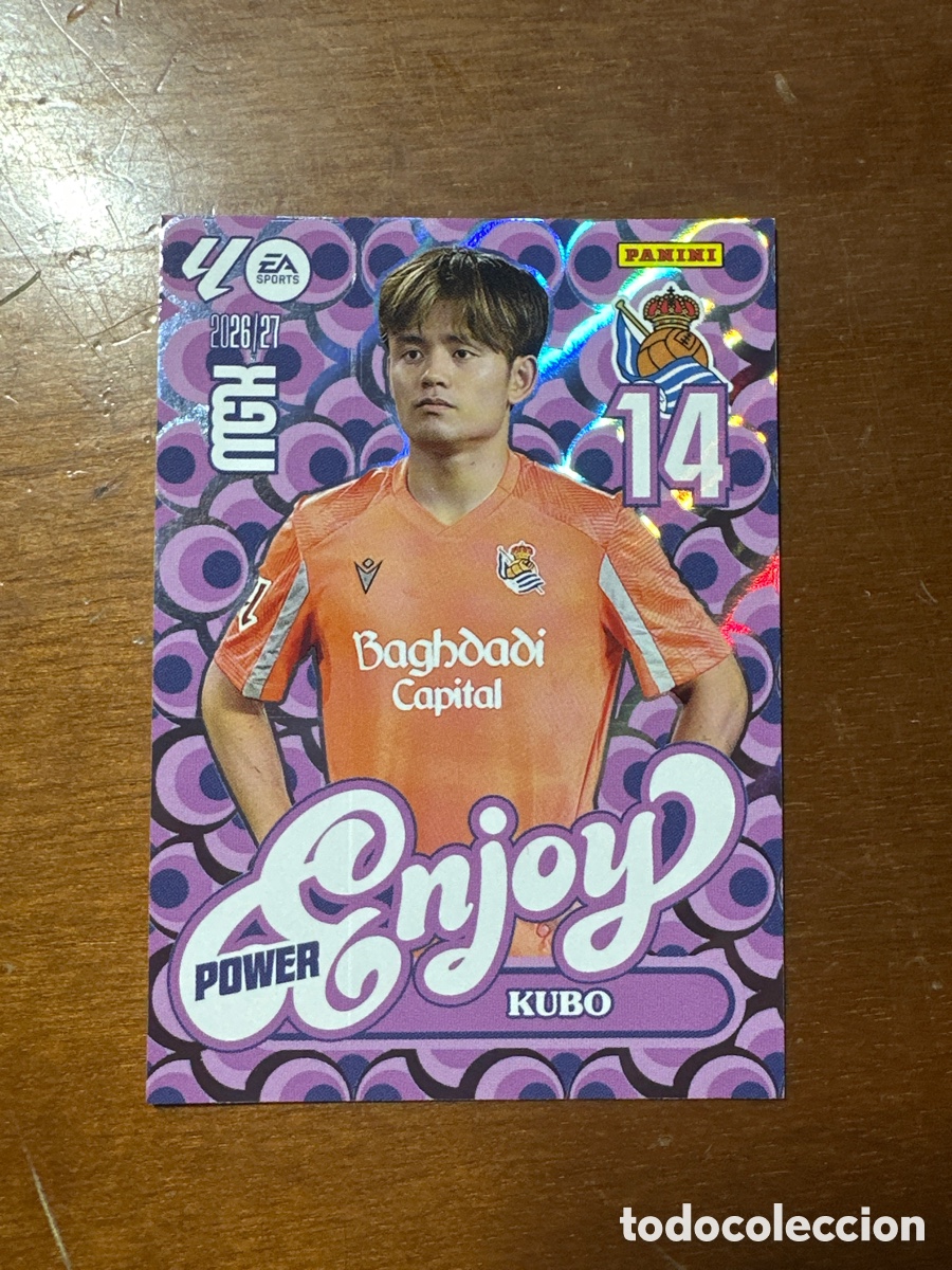 Cromos de f&uacute;tbol: 384P 384 P KUBO ENJOY POWER MEGACRACKS 2026 2027 MGK 26 27