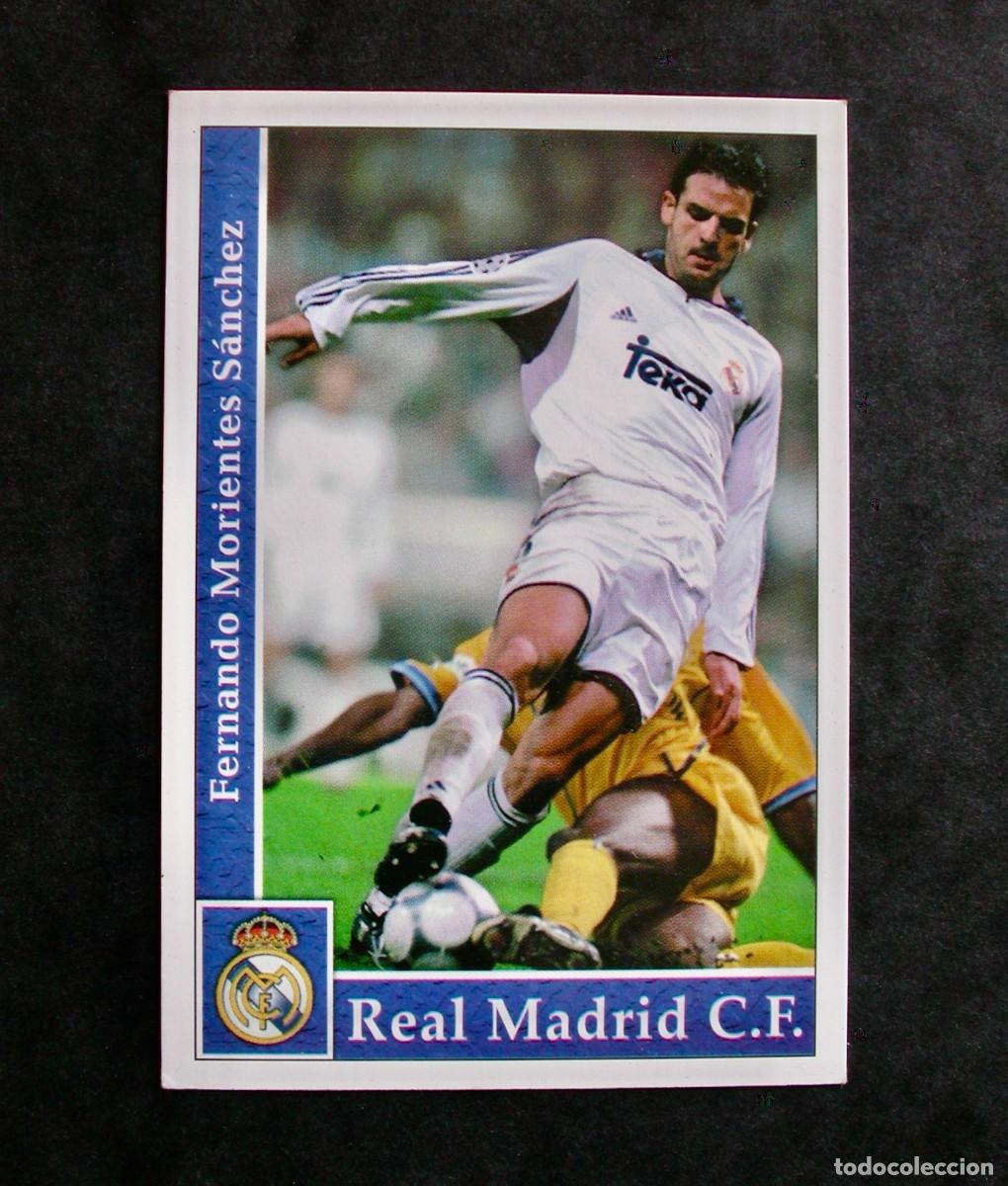 Cromos de f&uacute;tbol: N&ordm; 19 MORIENTES DEL R. MADRID DE LAS FICHAS DE LA LIGA 2001 2002 DE MUNDICROMO
