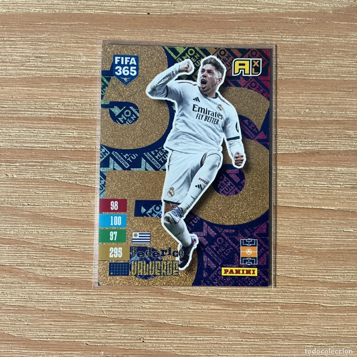 Cromos de f&uacute;tbol: CROMO MOMENTUM FEDERICO VALVERDE FIFA 365 PANINI 2027 C&Oacute;DIGO SIN ACTIVAR BALONES DE ORO