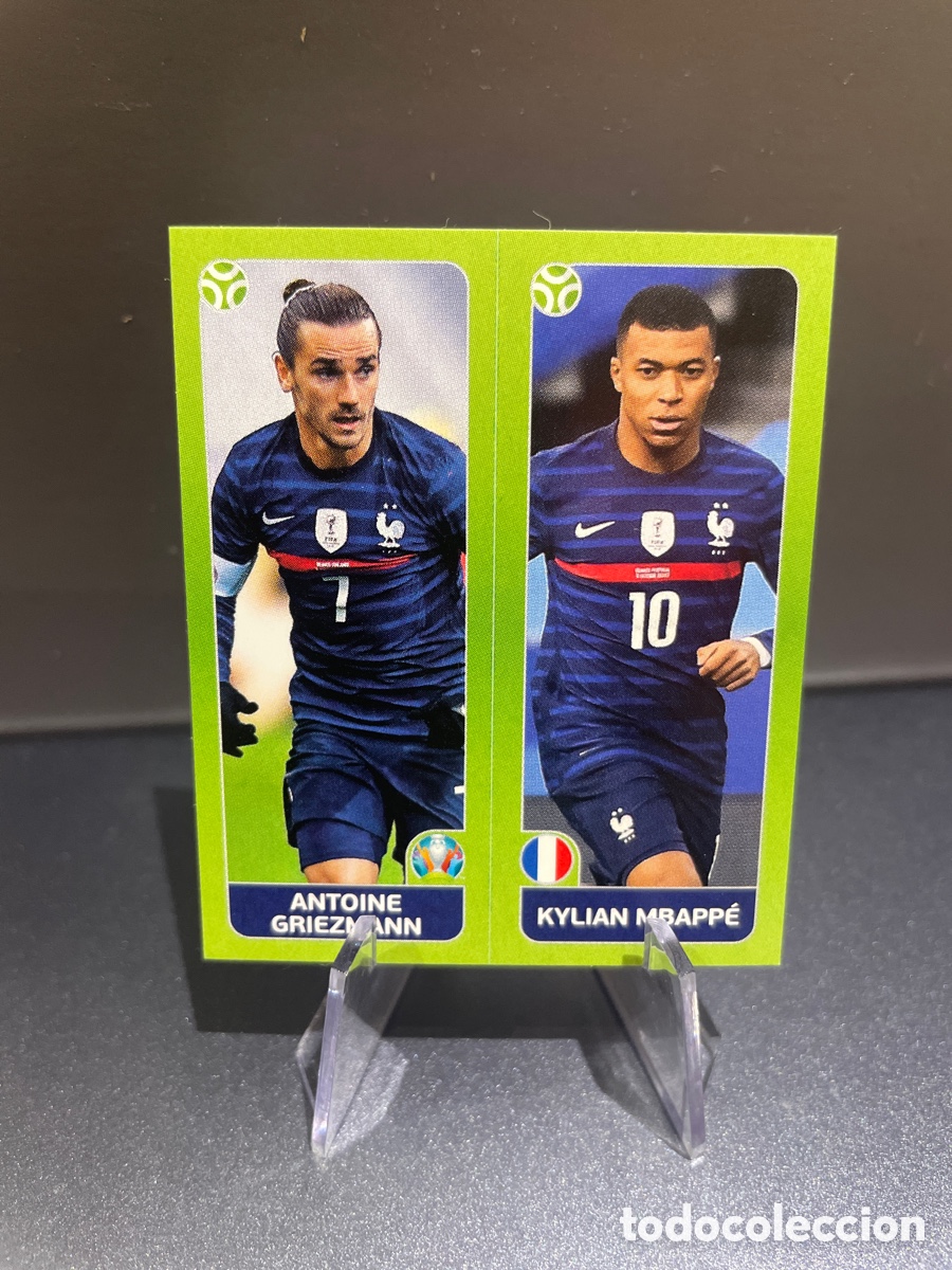 Fu&szlig;ball-Sticker: Mbappe 597b Griezmann 597a Panini Euro 2020 Francia