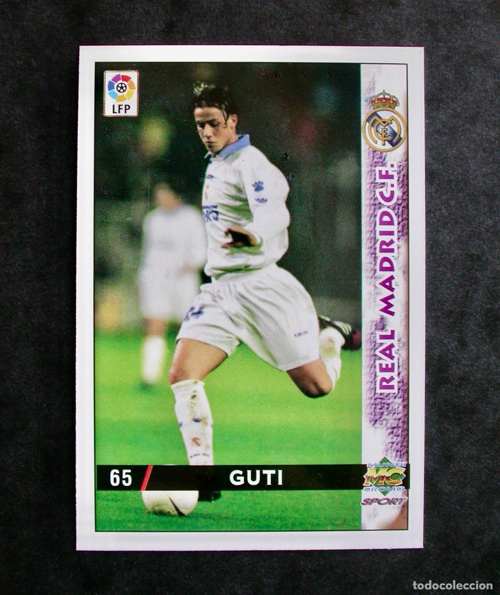 Fu&szlig;ball-Sticker: N&ordm; 65 GUTI DEL R. MADRID DE LAS FICHAS DE LA LIGA 98-99 DE MUNDICROMO