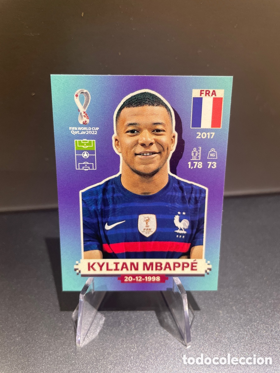 Fu&szlig;ball-Sticker: Kylian Mbappe FRA 19 Panini FIFA World Cup Qatar 2022 Francia