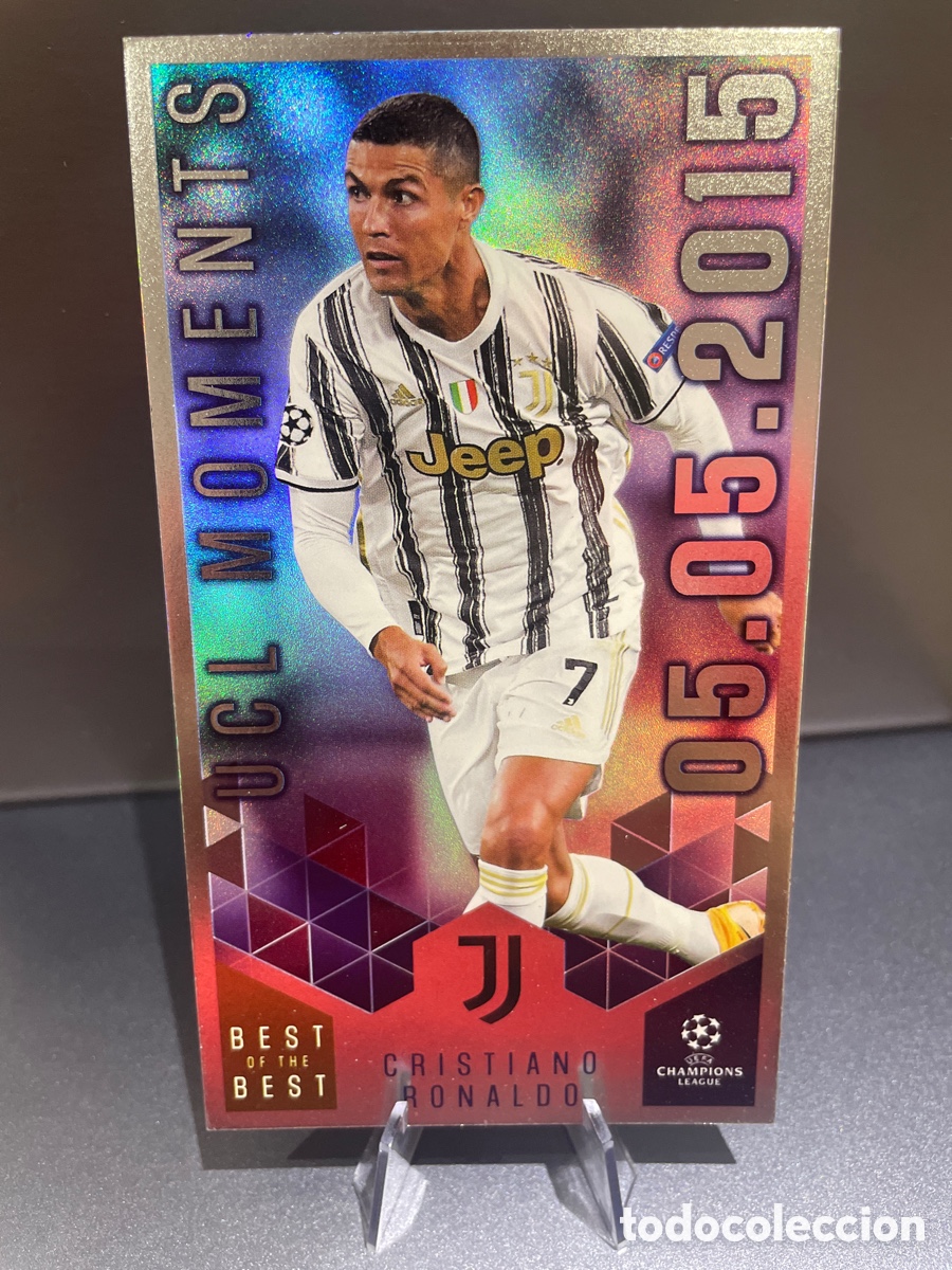 Football Stickers: Cristiano Ronaldo 159 UCL Moments Best of the Best UCL 2020-21 Topps Juventus