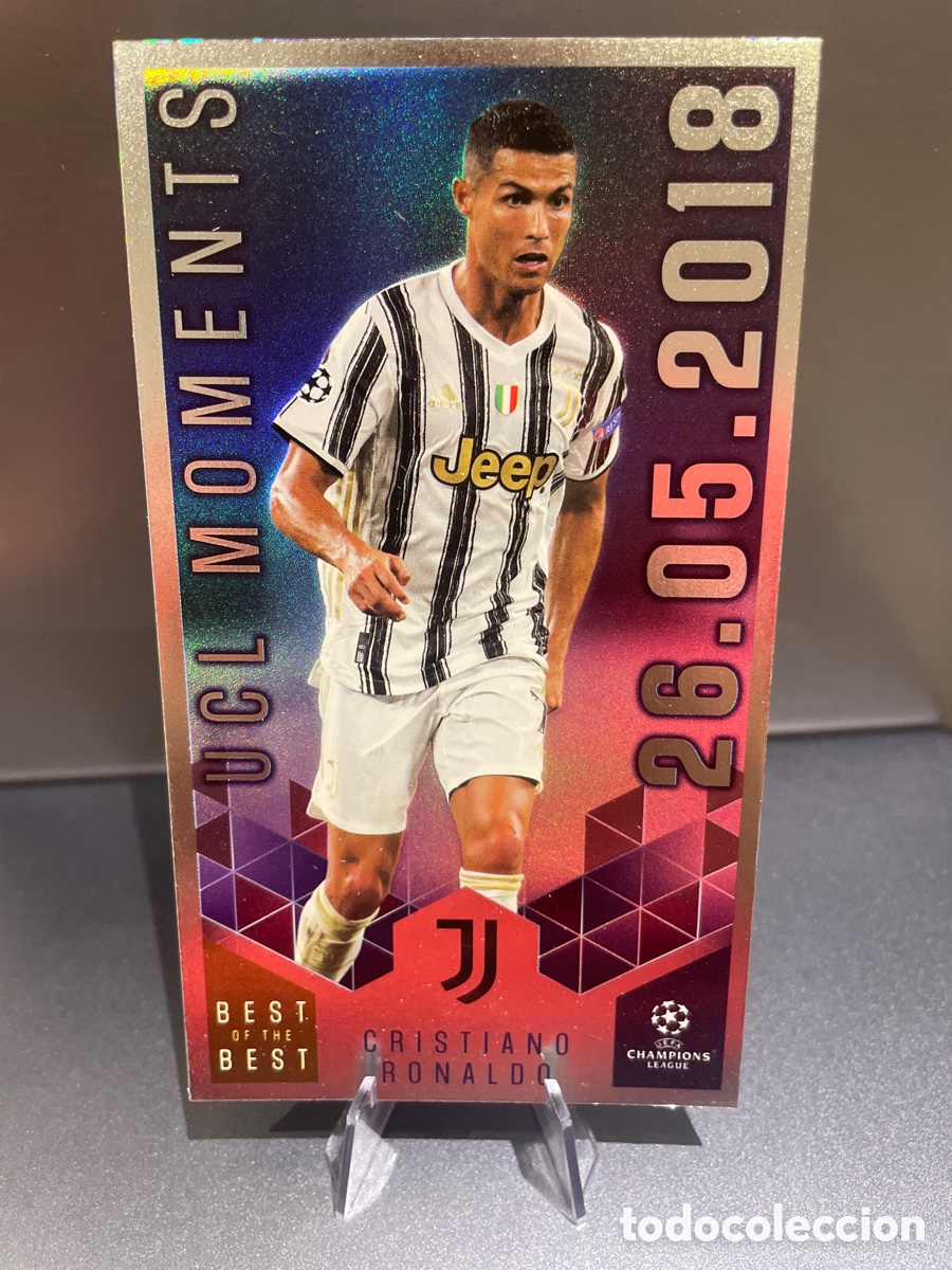 Football Stickers: Cristiano Ronaldo 158 UCL Moments Best of the Best UCL 2020-21 Topps Juventus