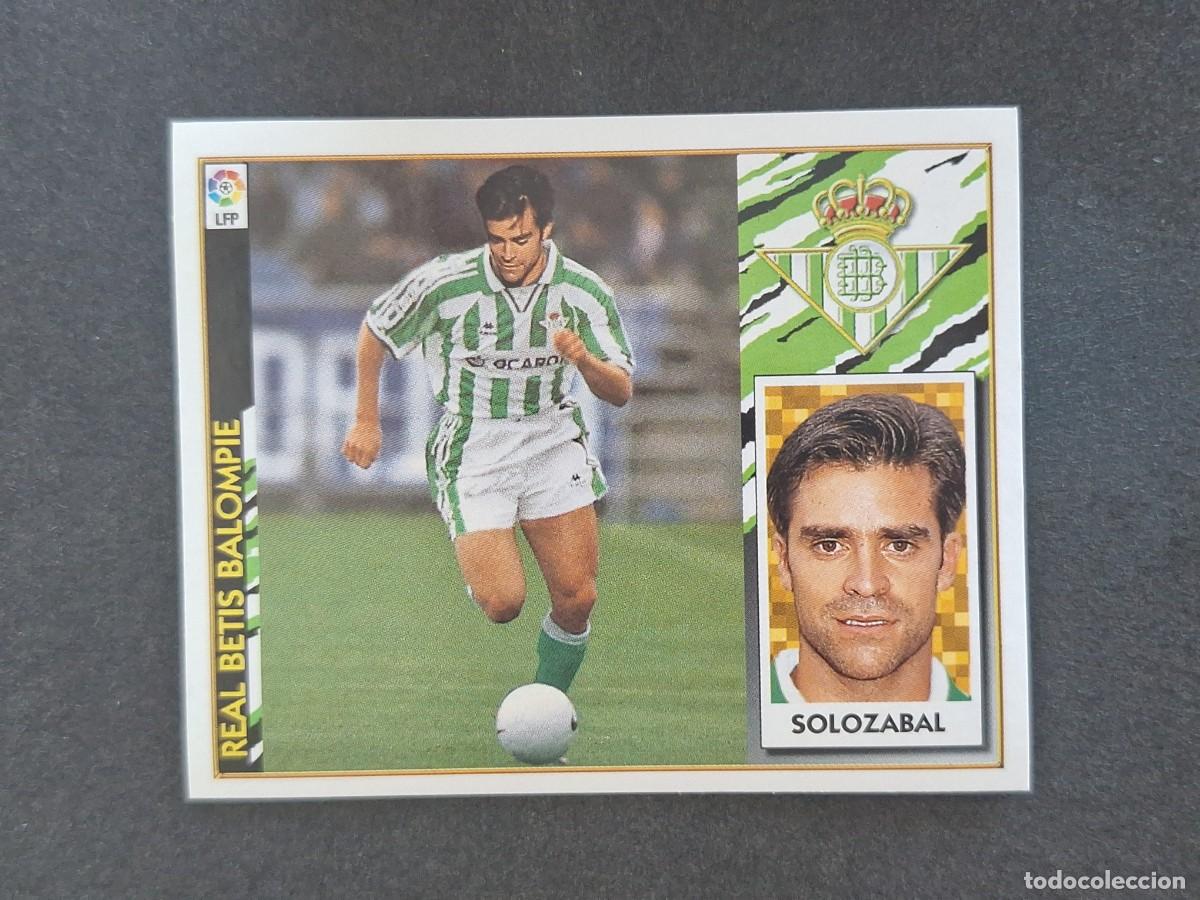 Football Stickers: L4 SOLOZABAL REAL BETIS COLOCA LIGA ESTE 1997 1998 97 98 NUNCA PEGADO SIN PEGAR