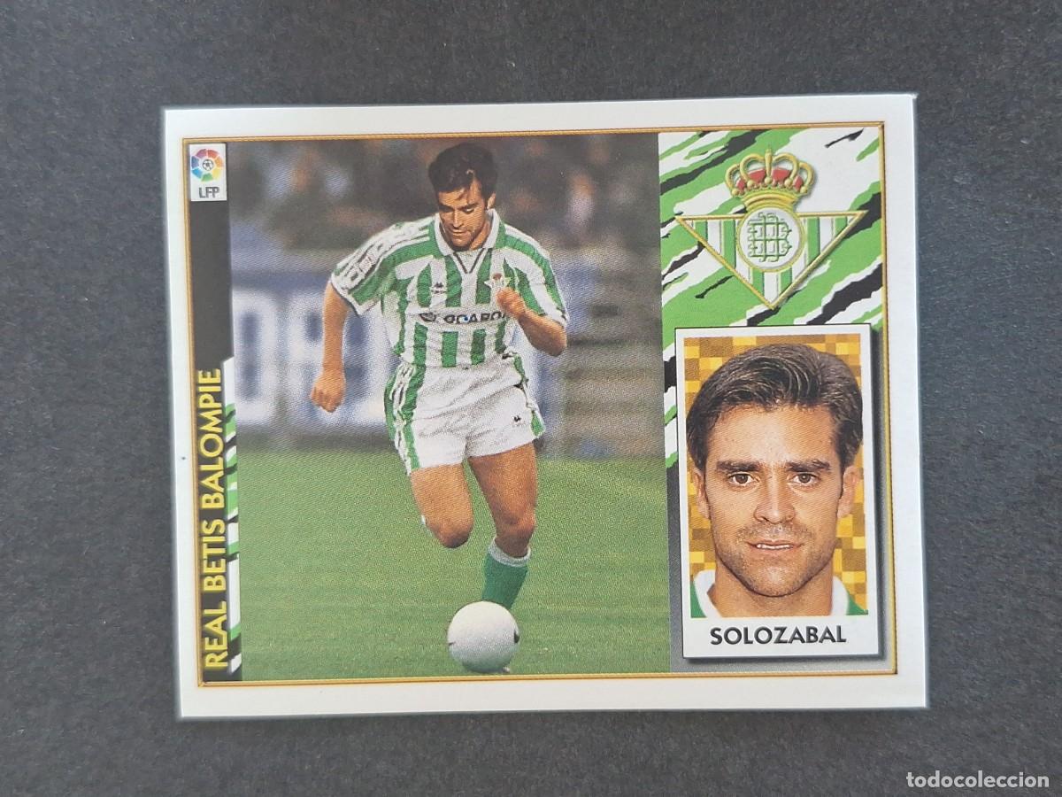 Football Stickers: L4 SOLOZABAL REAL BETIS COLOCA LIGA ESTE 1997 1998 97 98 NUNCA PEGADO SIN PEGAR