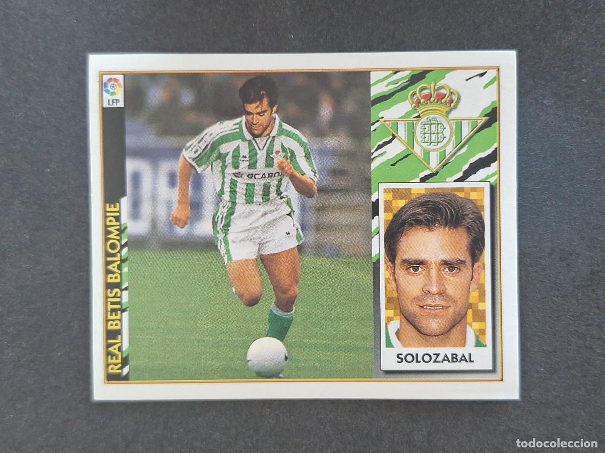 Football Stickers: L4 SOLOZABAL REAL BETIS COLOCA LIGA ESTE 1997 1998 97 98 NUNCA PEGADO SIN PEGAR