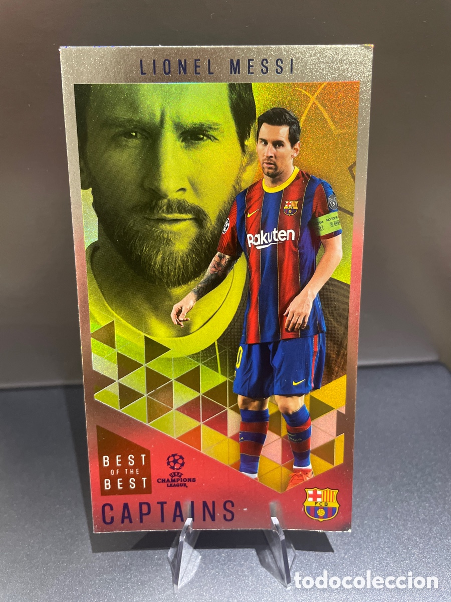 Football Stickers: Messi 166 Captains Best of the Best UCL 2020-21 Topps FC Barcelona