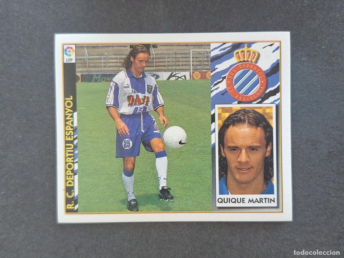 Football Stickers: L4 QUIQUE MARTIN R. C. D. ESPA&Ntilde;OL COLOCA LIGA ESTE 1997 1998 97 98 NUNCA PEGADO SIN PEGAR