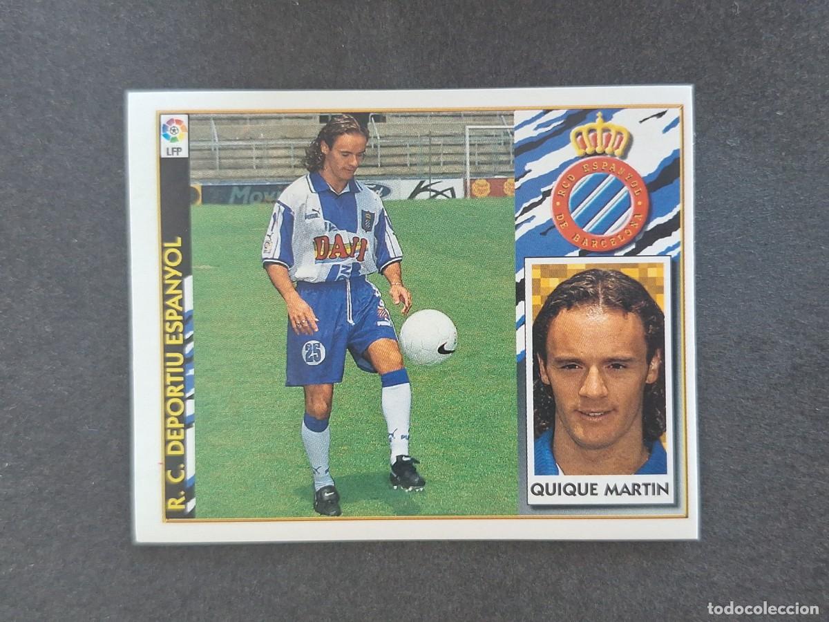 Football Stickers: L4 QUIQUE MARTIN R. C. D. ESPA&Ntilde;OL COLOCA LIGA ESTE 1997 1998 97 98 NUNCA PEGADO SIN PEGAR