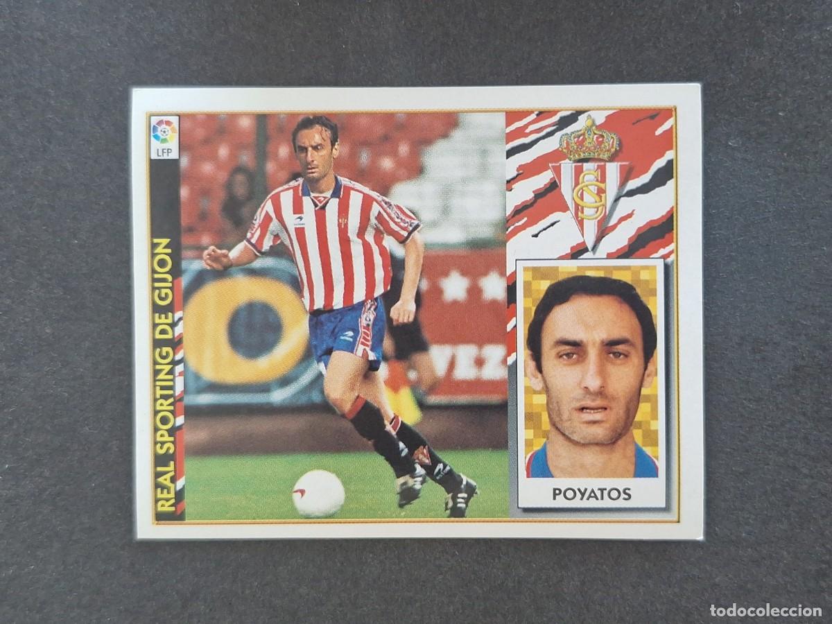 Football Stickers: L4 POYATOS SPORTING DE GIJON COLOCA LIGA ESTE 1997 1998 97 98 NUNCA PEGADO SIN PEGAR