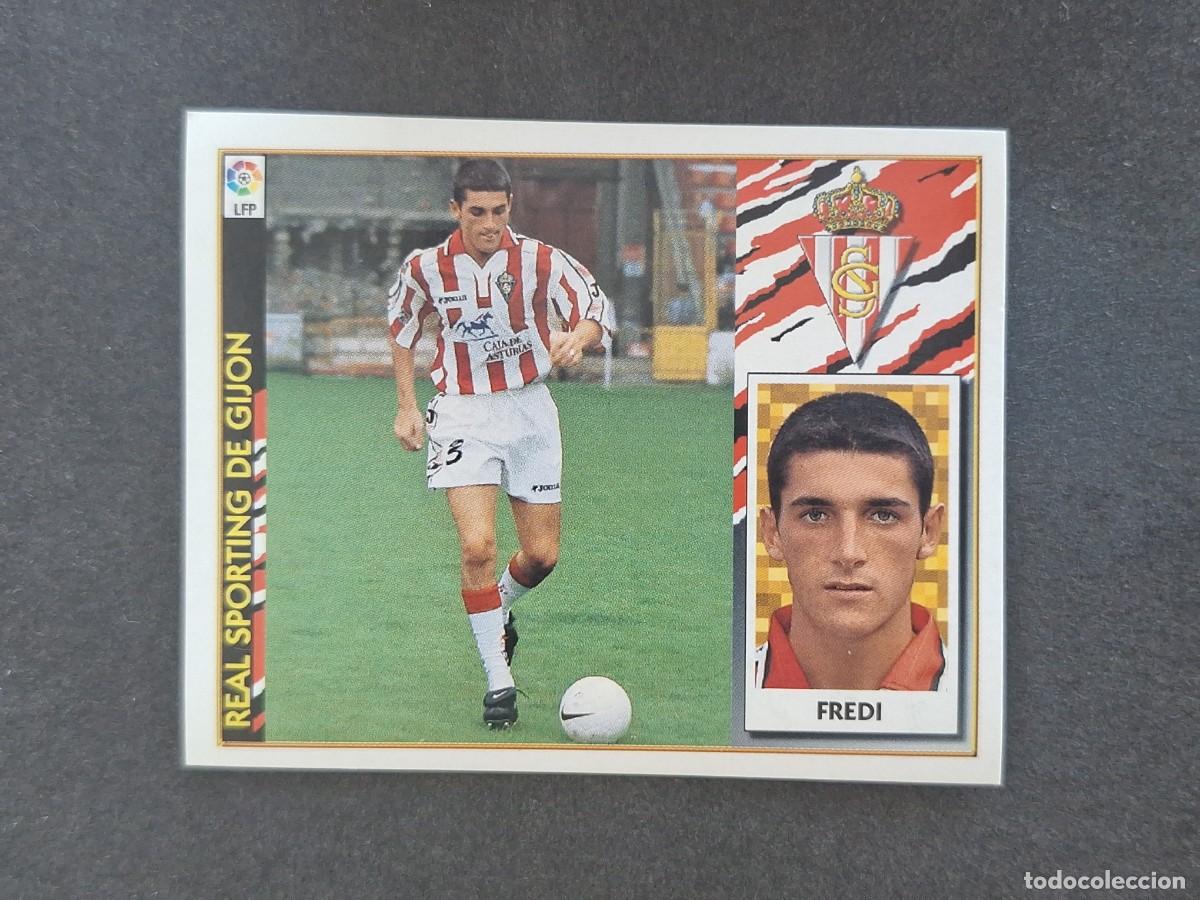 Fu&szlig;ball-Sticker: L4 FREDI SPORTING DE GIJON COLOCA LIGA ESTE 1997 1998 97 98 NUNCA PEGADO SIN PEGAR