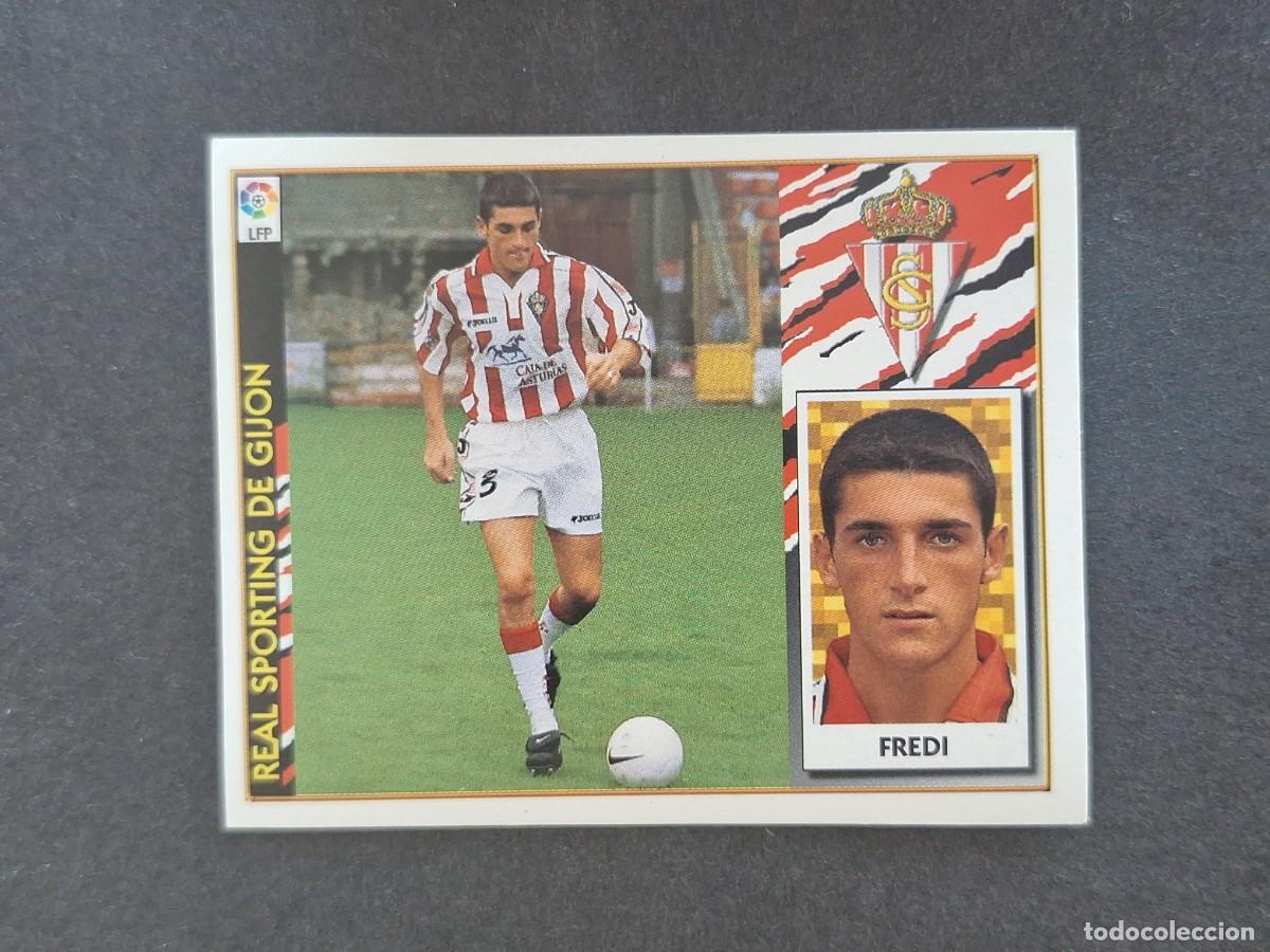 Fu&szlig;ball-Sticker: L4 FREDI SPORTING DE GIJON COLOCA LIGA ESTE 1997 1998 97 98 NUNCA PEGADO SIN PEGAR