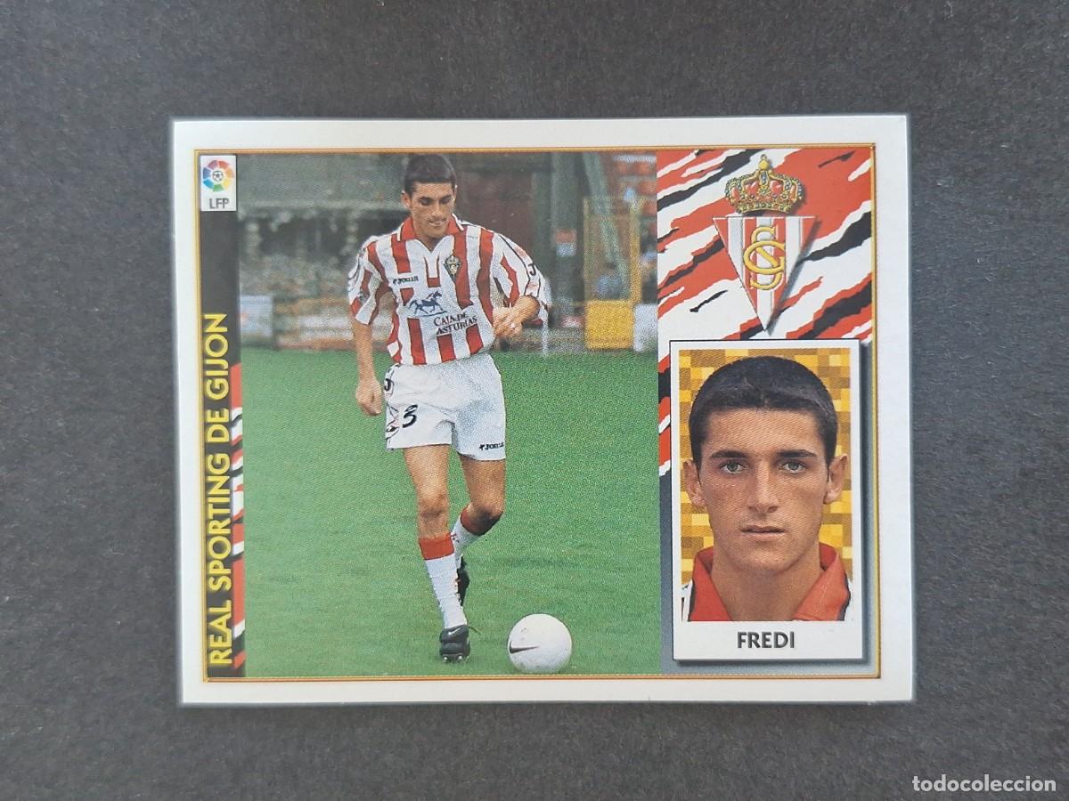 Fu&szlig;ball-Sticker: L4 FREDI SPORTING DE GIJON COLOCA LIGA ESTE 1997 1998 97 98 NUNCA PEGADO SIN PEGAR