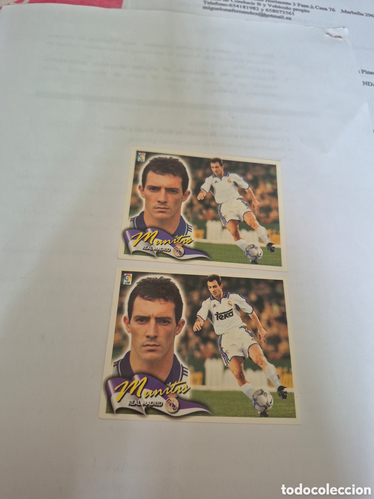 Cromos de f&uacute;tbol: Munitis Real Madrid C.F.