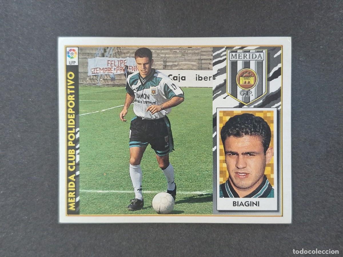 Football Stickers: L4 BIAGINI MERIDA C. P. COLOCA LIGA ESTE 1997 1998 97 98 NUNCA PEGADO SIN PEGAR