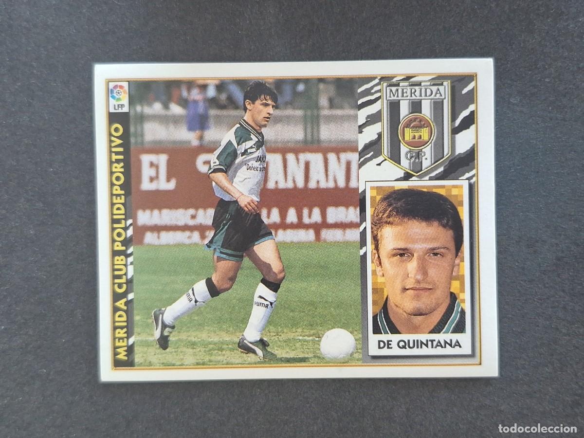 Football Stickers: L4 DE QUINTANA MERIDA C. P. COLOCA LIGA ESTE 1997 1998 97 98 NUNCA PEGADO SIN PEGAR