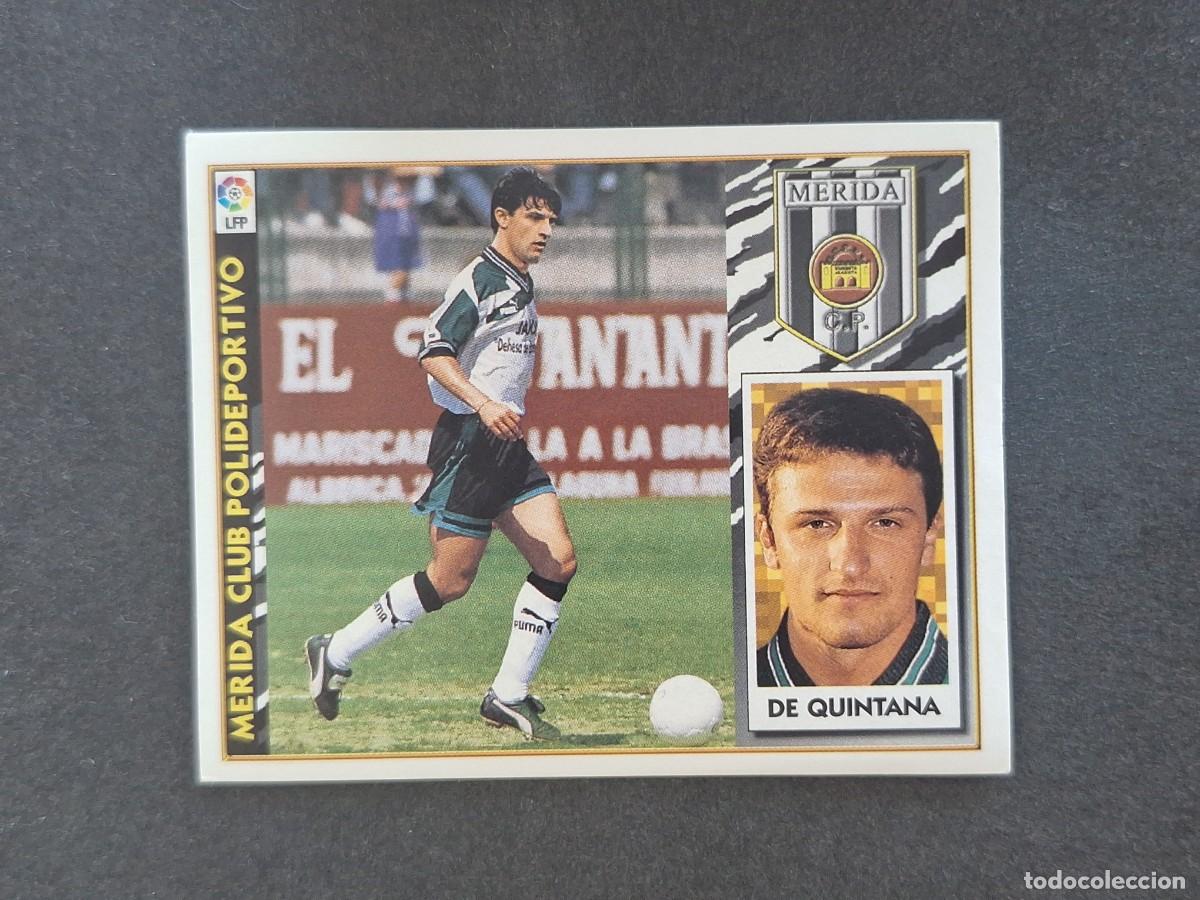 Football Stickers: L4 DE QUINTANA MERIDA C. P. COLOCA LIGA ESTE 1997 1998 97 98 NUNCA PEGADO SIN PEGAR
