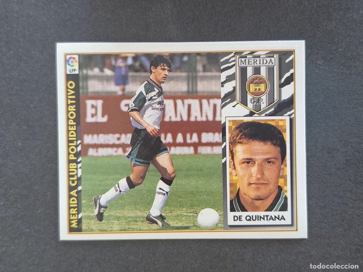 Football Stickers: L4 DE QUINTANA MERIDA C. P. COLOCA LIGA ESTE 1997 1998 97 98 NUNCA PEGADO SIN PEGAR