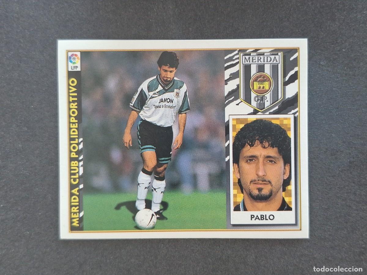 Fu&szlig;ball-Sticker: L4 PABLO MERIDA C. P. COLOCA LIGA ESTE 1997 1998 97 98 NUNCA PEGADO SIN PEGAR