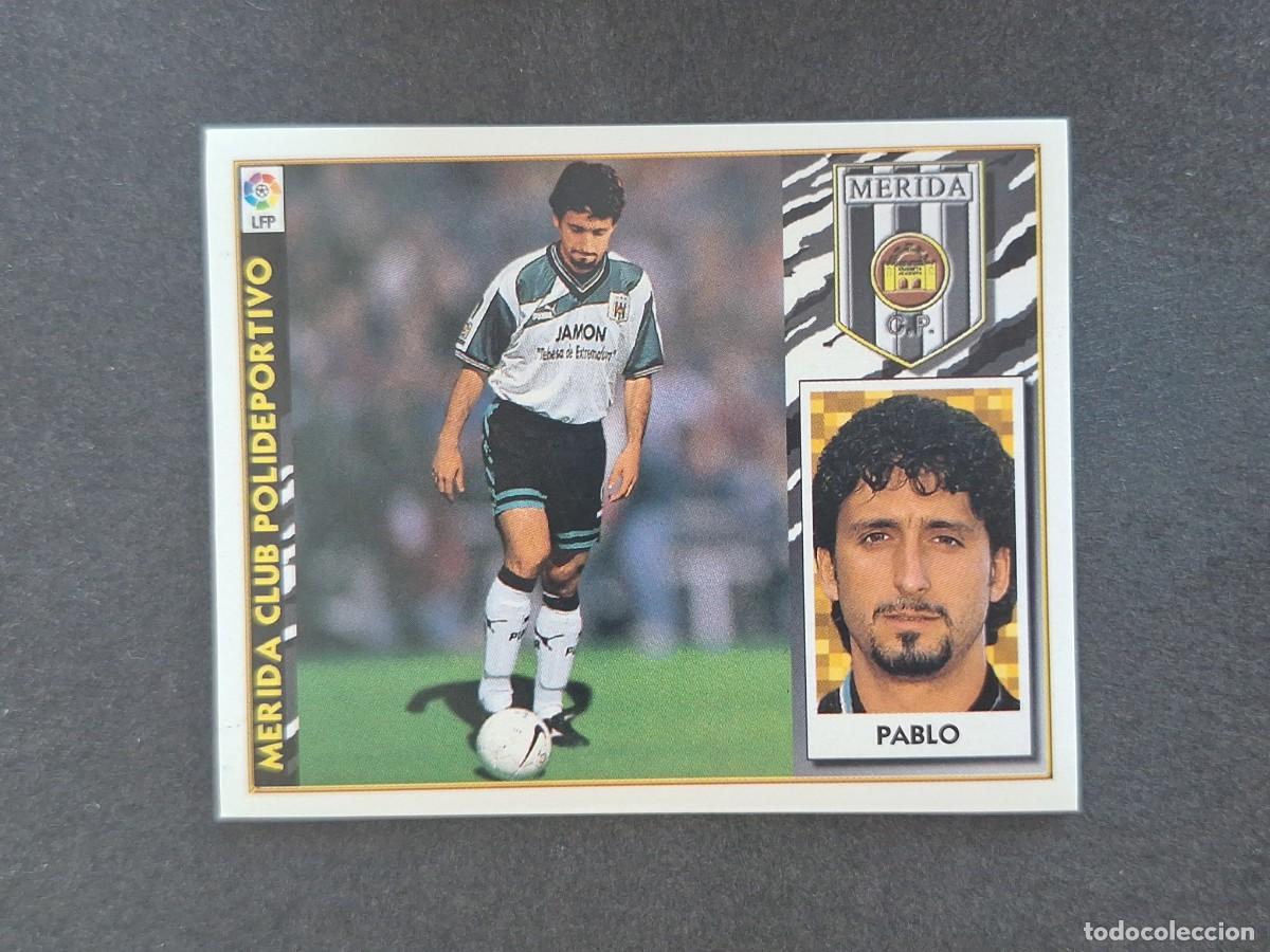 Fu&szlig;ball-Sticker: L4 PABLO MERIDA C. P. COLOCA LIGA ESTE 1997 1998 97 98 NUNCA PEGADO SIN PEGAR