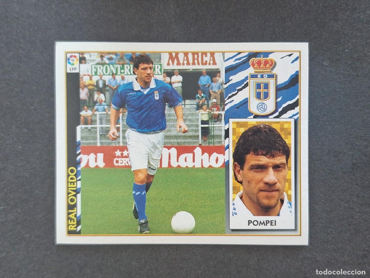 Football Stickers: L4 POMPEI REAL OVIEDO COLOCA LIGA ESTE 1997 1998 97 98 NUNCA PEGADO SIN PEGAR