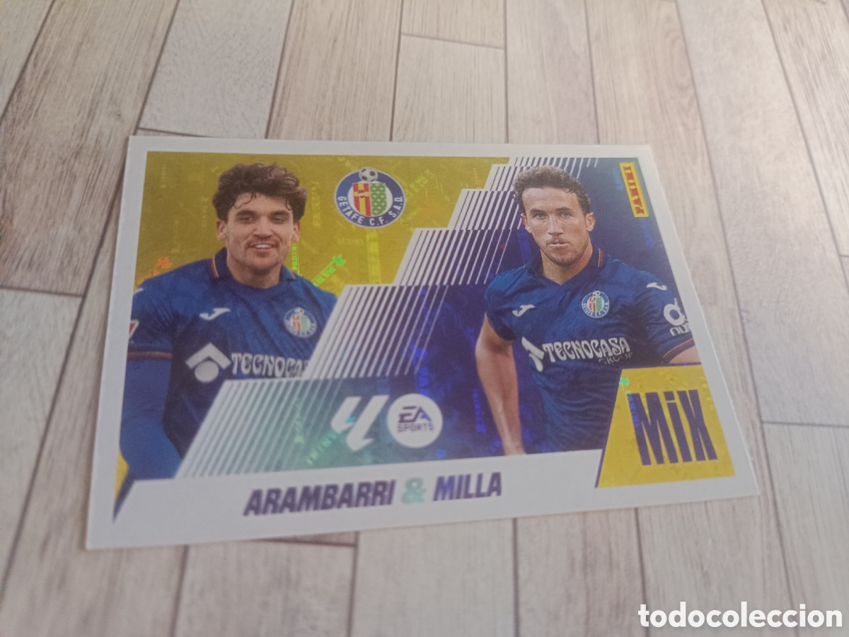 Football Stickers: 2 ARAMBARRI MILLA GETAFE MIX LIGA ESTE 2025 2026 PANINI 25 26