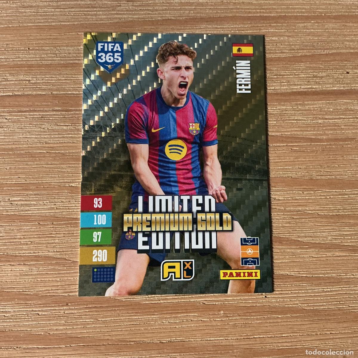 Football Stickers: CROMO LIMITED EDITION PREMIUM GOLD FERM&Iacute;N FIFA 365 PANINI 2027 C&Oacute;DIGO SIN ACTIVAR BALONES DE ORO