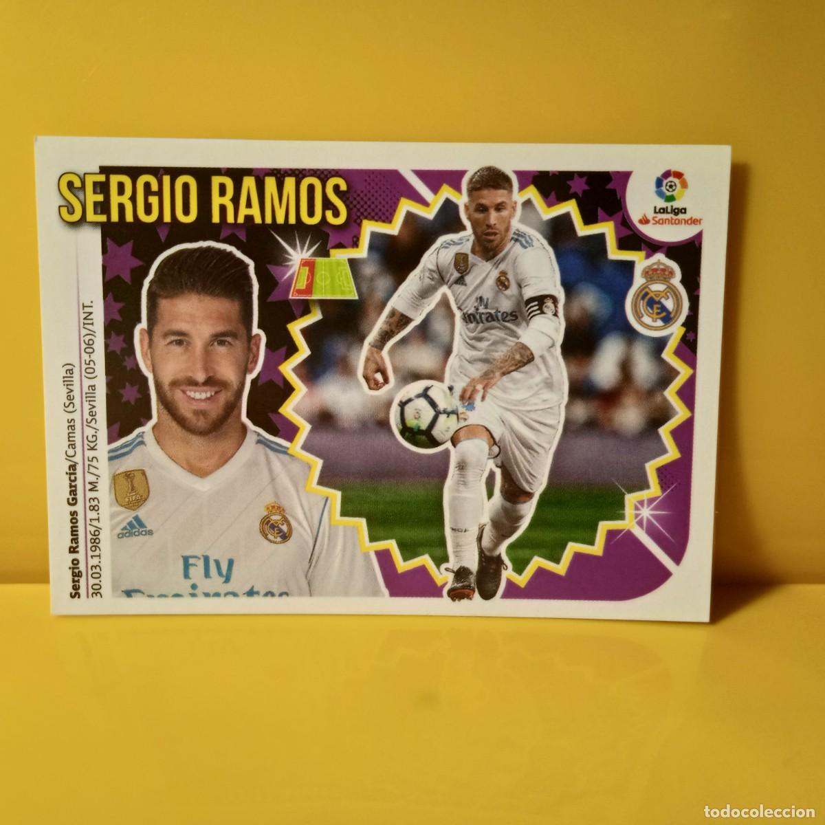 Football Stickers: EDICIONES ESTE 2018 2019 18 19 REAL MADRID SERGIO RAMOS 4