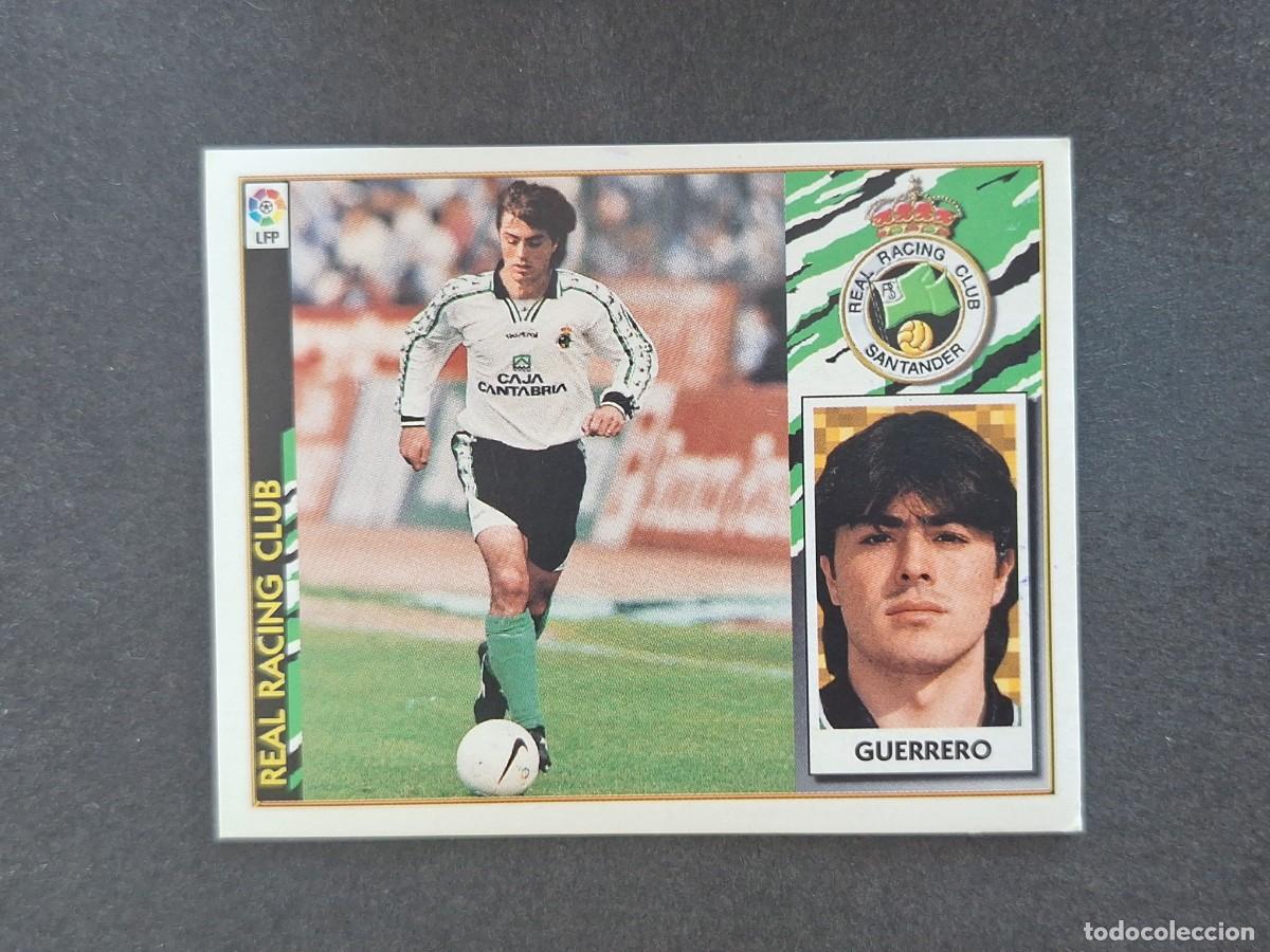 Football Stickers: L4 GUERRERO RACING DE SANTANDER COLOCA LIGA ESTE 1997 1998 97 98 NUNCA PEGADO SIN PEGAR