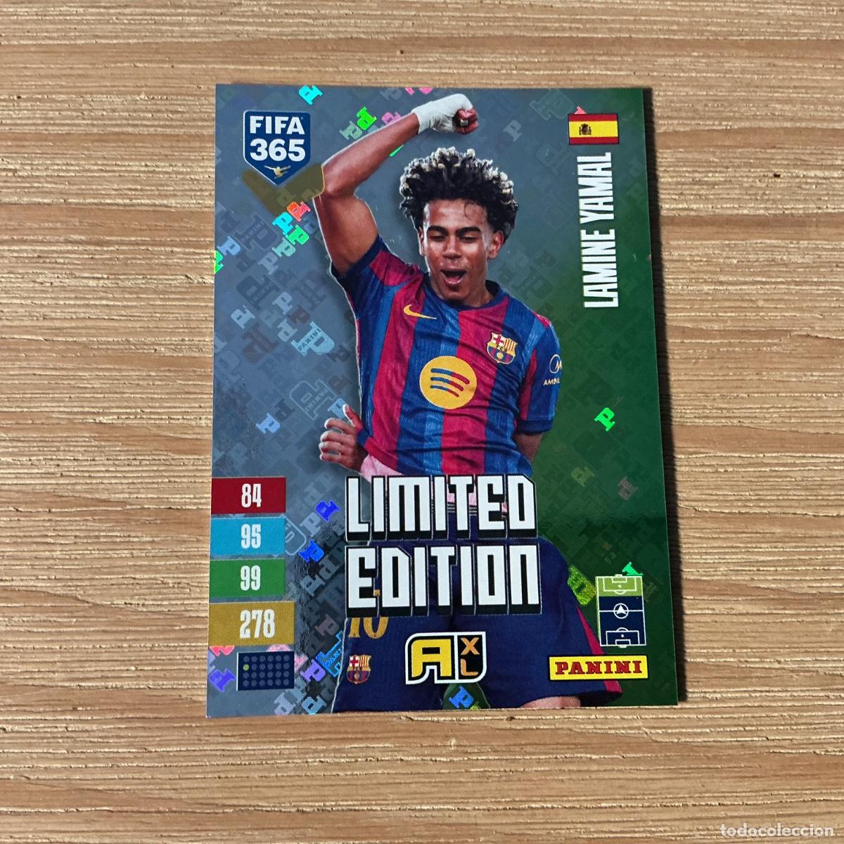 Fu&szlig;ball-Sticker: CROMO EDICI&Oacute;N LIMITADA LAMINE YAMAL FIFA 365 PANINI 2027 C&Oacute;DIGO SIN ACTIVAR BALONES DE ORO