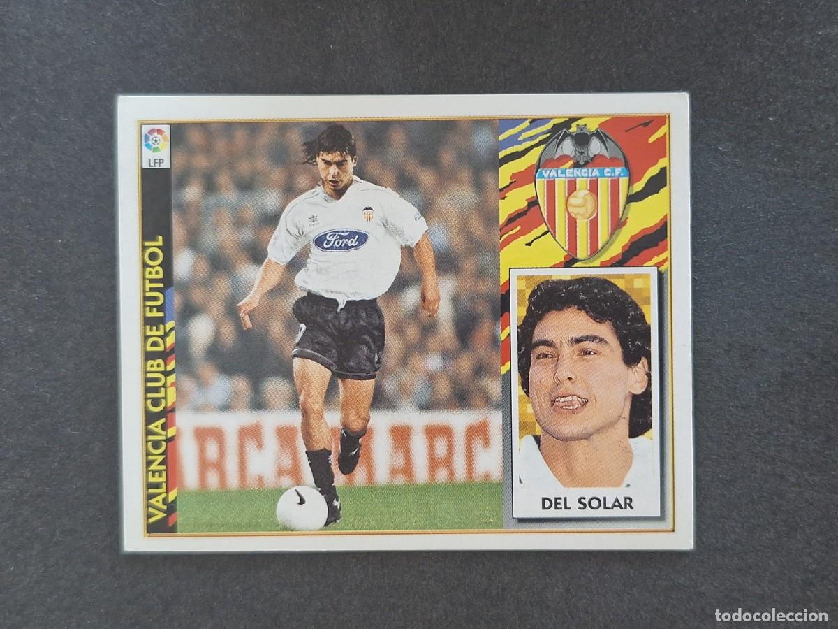 Football Stickers: L4 DEL SOLAR VALENCIA C. F. COLOCA LIGA ESTE 1997 1998 97 98 NUNCA PEGADO SIN PEGAR