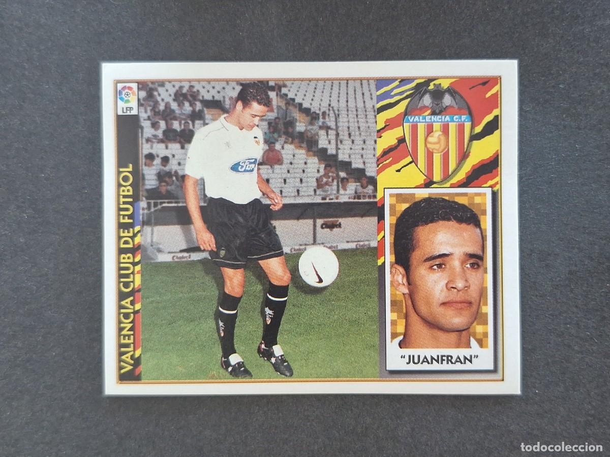Football Stickers: L4 JUANFRAN VALENCIA C. F. COLOCA LIGA ESTE 1997 1998 97 98 NUNCA PEGADO SIN PEGAR