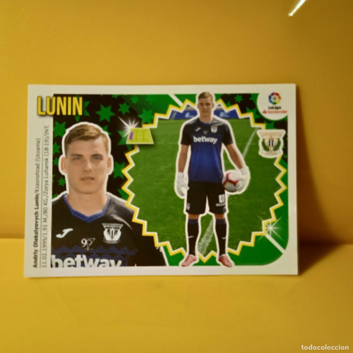 Football Stickers: EDICIONES ESTE 2018 2019 18 19 (&Uacute;LTIMOS FICHAJES) 53 LUNIN CD LEGANES (5&ordf; EDICI&Oacute;N)
