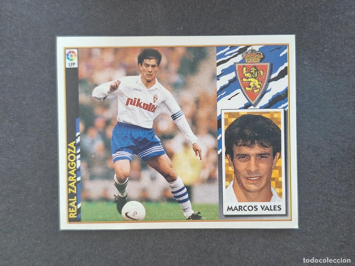 Football Stickers: L4 MARCOS VALES REAL ZARAGOZA COLOCA LIGA ESTE 1997 1998 97 98 NUNCA PEGADO SIN PEGAR