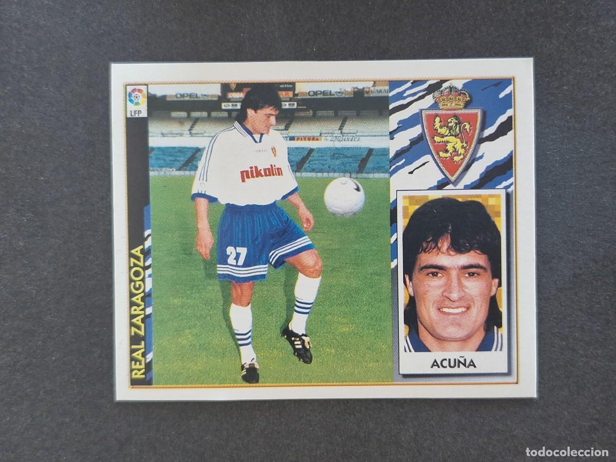 Football Stickers: L4 ACU&Ntilde;A REAL ZARAGOZA COLOCA LIGA ESTE 1997 1998 97 98 NUNCA PEGADO SIN PEGAR