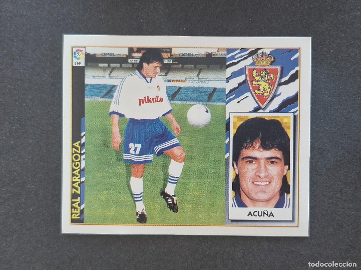 Football Stickers: L4 ACU&Ntilde;A REAL ZARAGOZA COLOCA LIGA ESTE 1997 1998 97 98 NUNCA PEGADO SIN PEGAR
