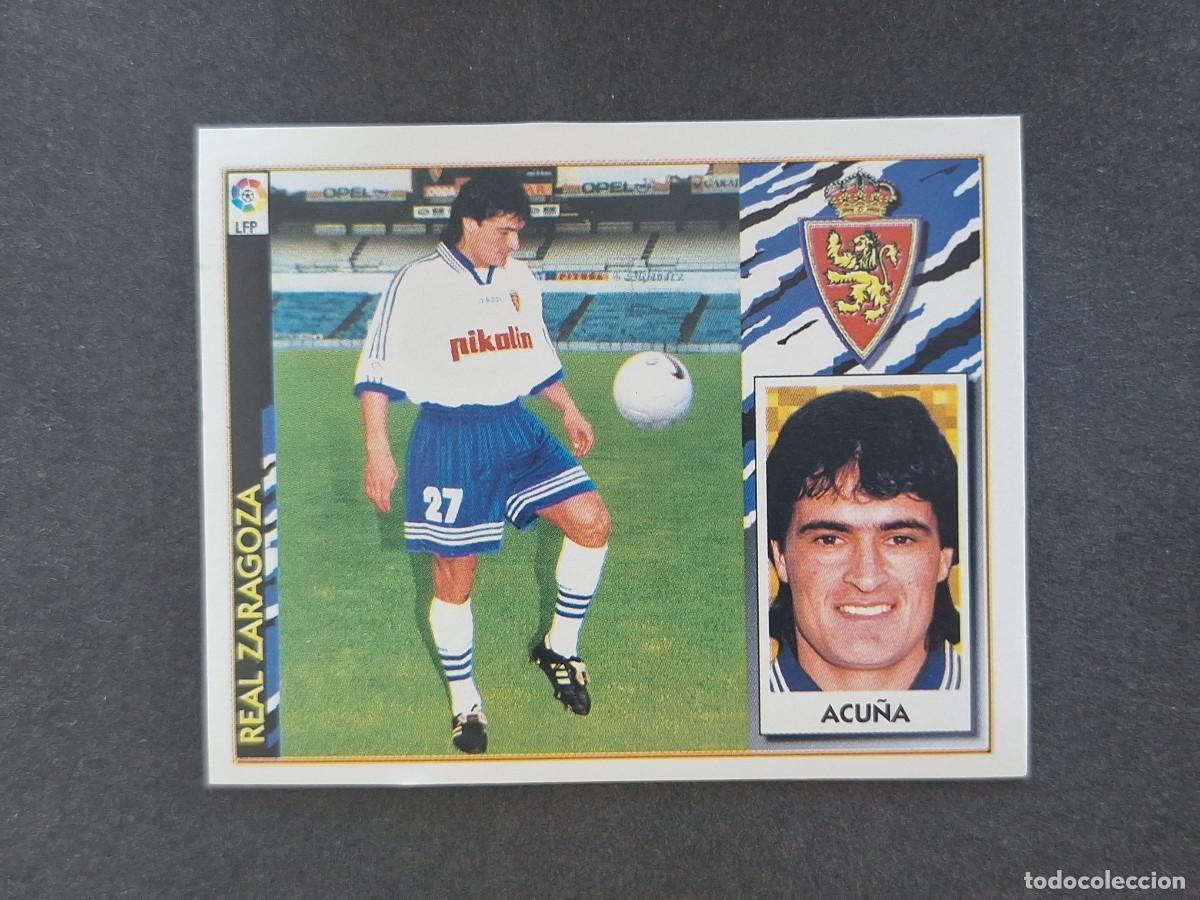 Cartes &agrave; collectionner de Football: L4 ACU&Ntilde;A REAL ZARAGOZA COLOCA LIGA ESTE 1997 1998 97 98 NUNCA PEGADO SIN PEGAR