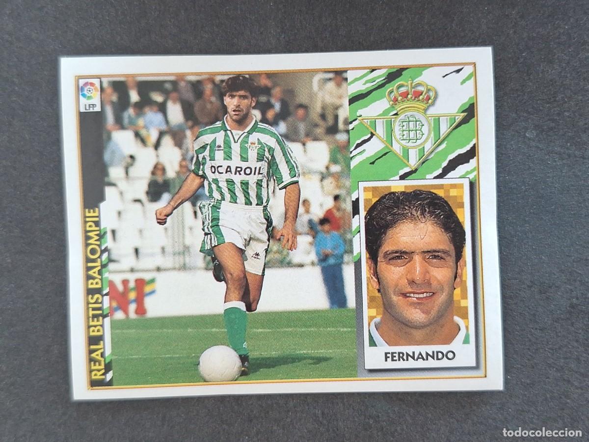 Cartes &agrave; collectionner de Football: L4 FERNANDO REAL BETIS BALOMPIE FICHAJE 1 LIGA ESTE 1997 1998 97 98 NUNCA PEGADO SIN PEGAR