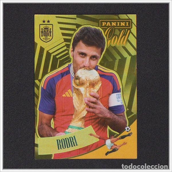 Cartes &agrave; collectionner de Football: PANINI CLUB PASI&Oacute;N ESPA&Ntilde;A 2026 MUNDIAL RODRIGO RODRI 58 GOLD COLECCI&Oacute;N ALBUM SELECCI&Oacute;N ESPA&Ntilde;OLA