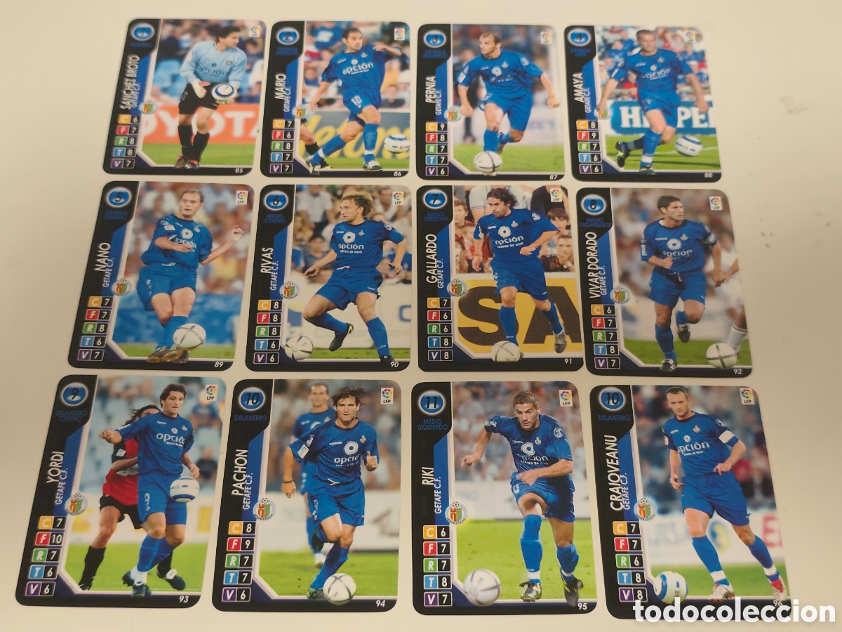Cartes &agrave; collectionner de Football: 12 CARDS GETAFE DERBY TOTAL 2004 2005