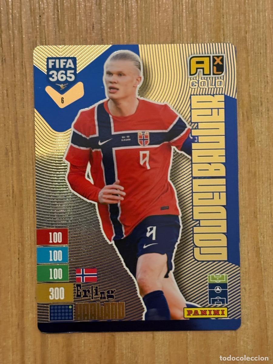 Football Stickers: CROMO GOLDEN BALLER N 6 HAALAND NORUEGA FIFA 365 PANINI 2027 C&Oacute;DIGO SIN ACTIVAR BALONES DE ORO