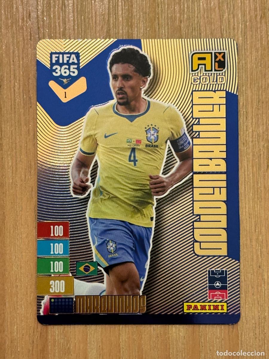 Football Stickers: CROMO GOLDEN BALLER N 1 MARQUINHOS FIFA 365 PANINI 2027 C&Oacute;DIGO SIN ACTIVAR BALONES DE ORO