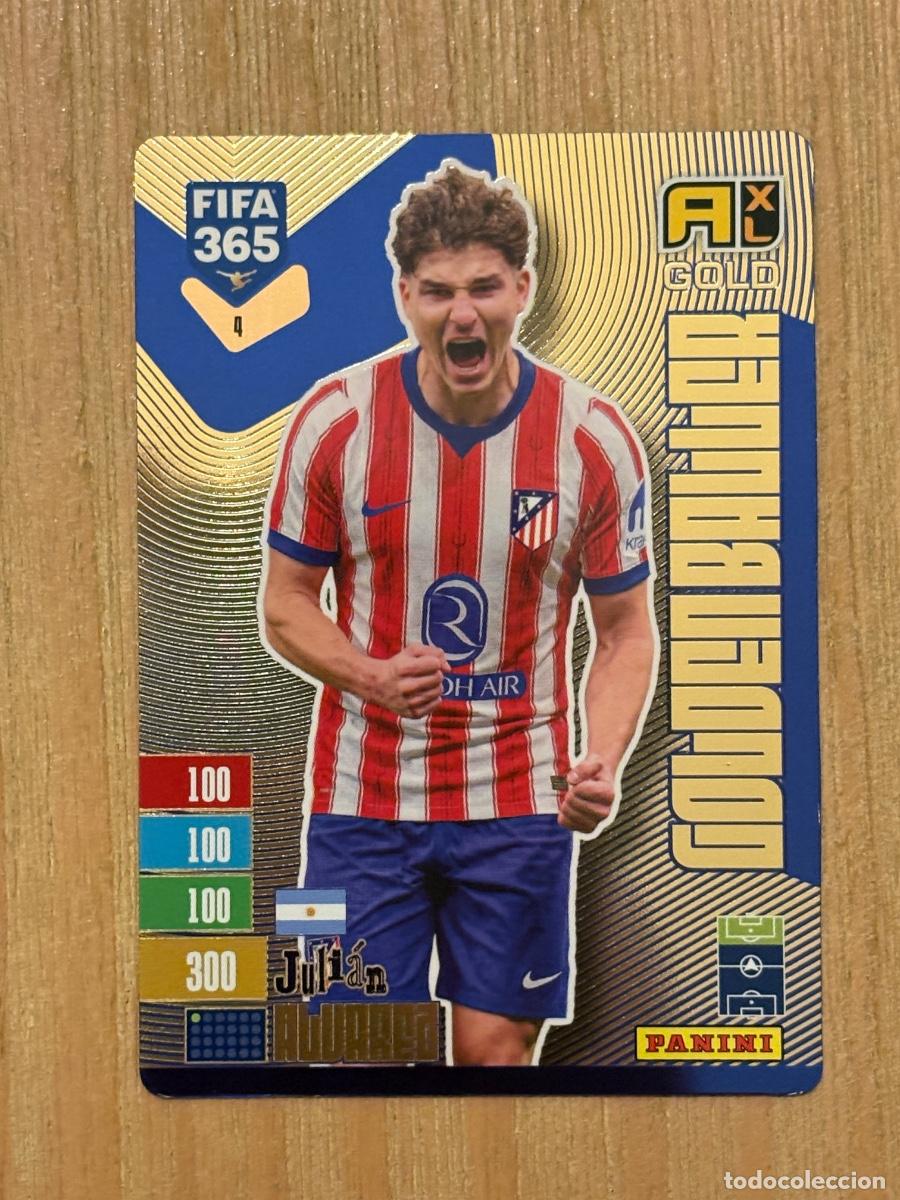 Football Stickers: CROMO GOLDEN BALLER N 4 JULIAN &Aacute;LVAREZ FIFA 365 PANINI 2027 C&Oacute;DIGO SIN ACTIVAR BALONES DE ORO