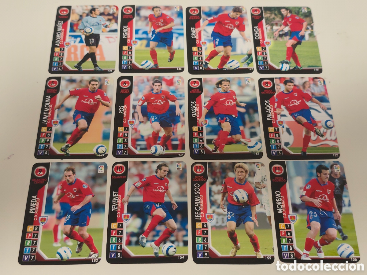 Football Stickers: 12 CARDS NUMANCIA DERBY TOTAL 2004 2005