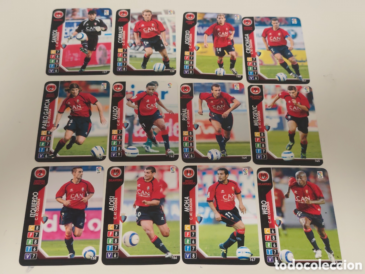 Fu&szlig;ball-Sticker: 12 CARDS OSASUNA DERBY TOTAL 2004 2005